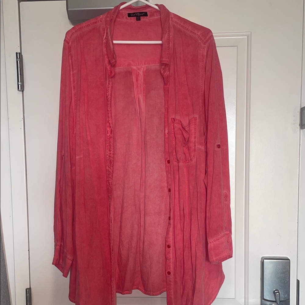 Velvet Heart Vibrant Pink Blouse